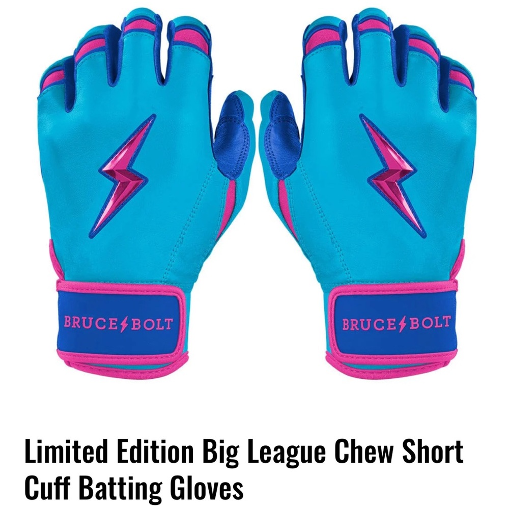 Bruce Bolt Limited Edition Big League Chew Batting Gloves